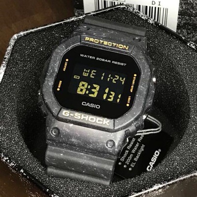 卡西欧G-SHOCK大理石纹男表