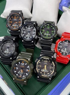 卡西欧手表男 双显太阳能运动防水手表 AQ-S810W-2A 3A 1A2 1A4