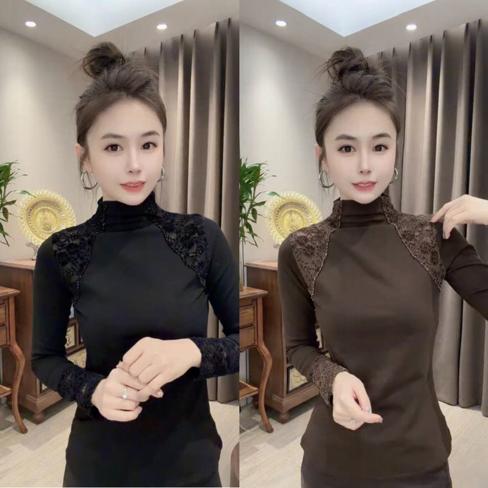 法式蕾丝镂空女人味T恤