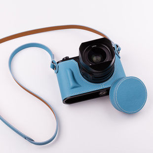 康缇斯 适用徕卡Leica Q2 纯手工缝制皮套相机套定制鳄鱼皮鸵鸟皮