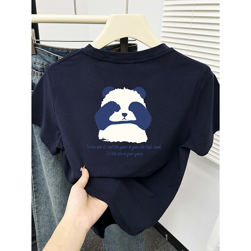 捡漏2024新款纯棉短袖T恤男女装夏季潮牌印花宽松圆领上衣情侣装