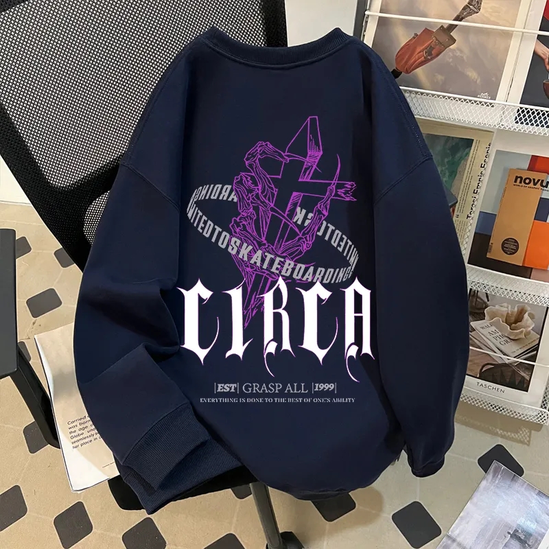 高质量重磅纯棉华棉复合牛奶丝320克银狐绒420克圆领卫衣女