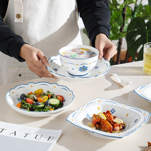 釉下彩陶瓷餐具套装组合家用