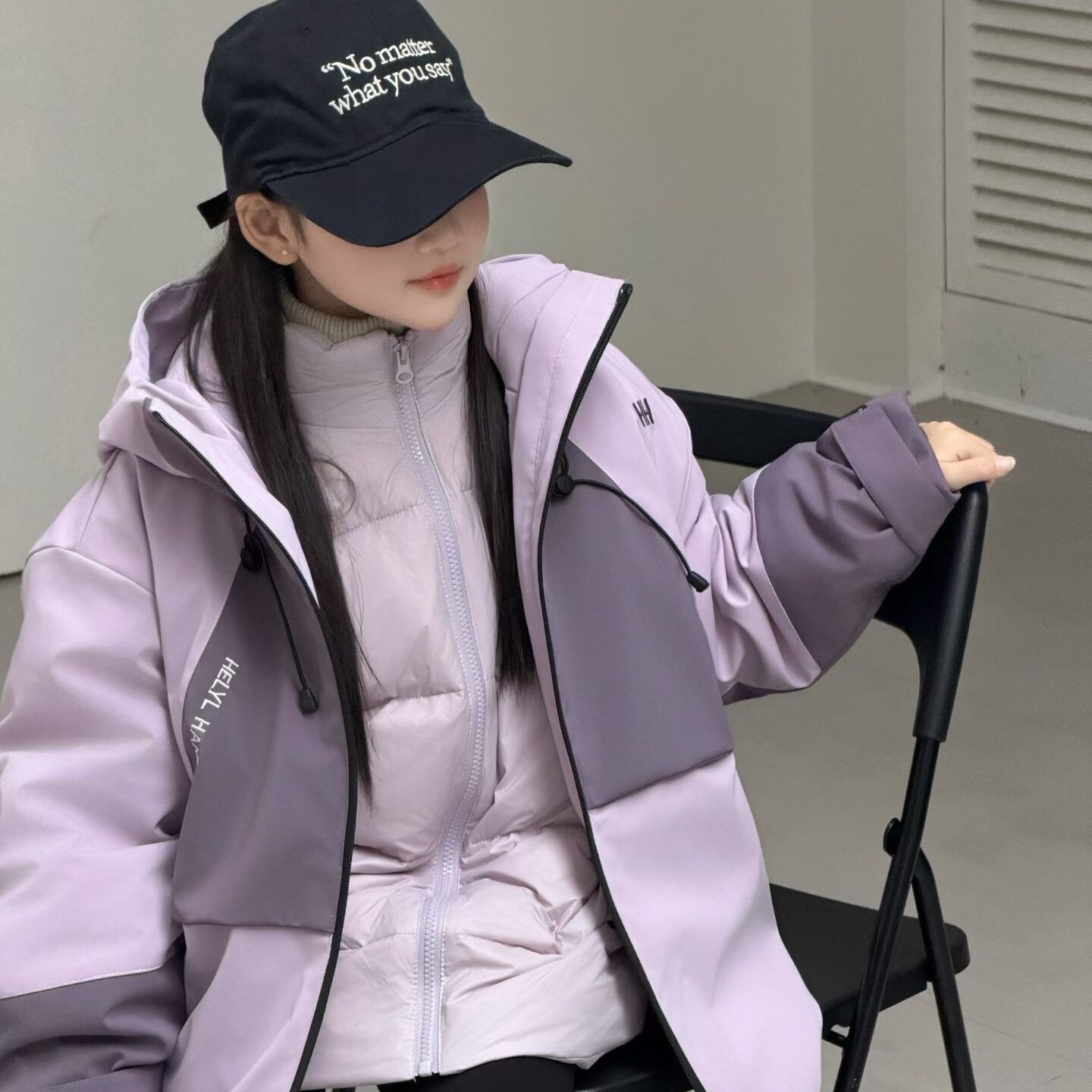 尚口爱三合一可拆卸羽绒服90绒