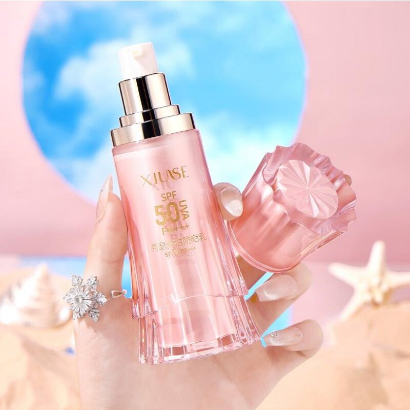 小粉管美白隔离防晒霜遮瑕三合一女士面部清爽户外防紫外线防晒乳