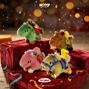 popsunday【马年盲盒】Winny马上赢毛绒挂件新年礼物可爱小马文创