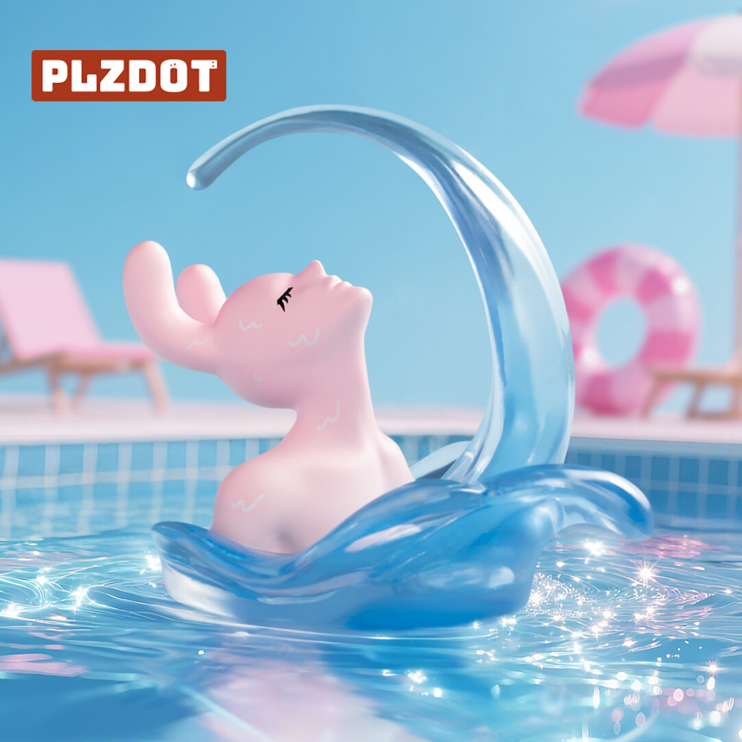 新品Plzdot粉红兔子“抽象”系列迷你盲盒二代潮玩女礼物周边摆件