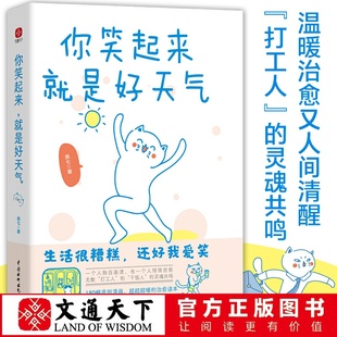 随书赠送16幅精美不干胶贴画 四色全彩印刷 书 你笑起来 一本从内到外都精致 就是好天气 温暖清新 文通正版 雅致内敛