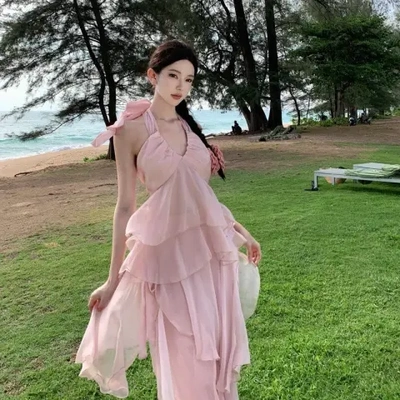 三亚泰国多巴胺绝美小裙套装