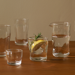 迦乐进口日本aderia石冢硝子多件套玻璃水杯茶杯公道杯饮料杯酒杯