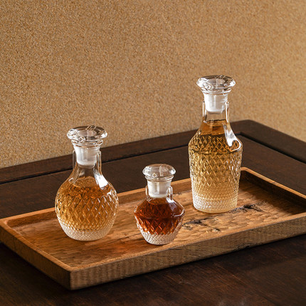 迦乐进口日本aderia石冢硝子创意防漏水晶调味瓶油瓶醋瓶酱油瓶