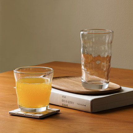 迦乐进口日本aderia石冢硝子云朵创意玻璃水杯茶杯饮料杯啤酒杯