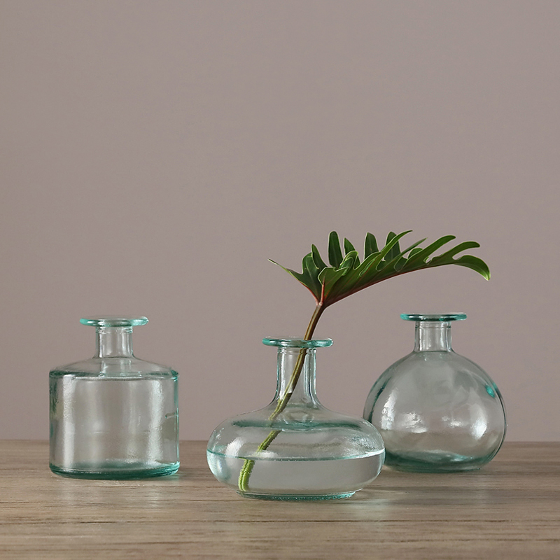 迦乐小号玻璃花瓶家居客厅摆件
