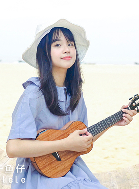 Brightsun艳阳102C小岛琴海龟桃花芯全单尤克里里桃子鱼仔ukulele