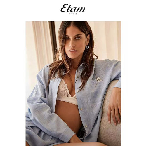 Etam亚麻女士睡衣夏季舒适