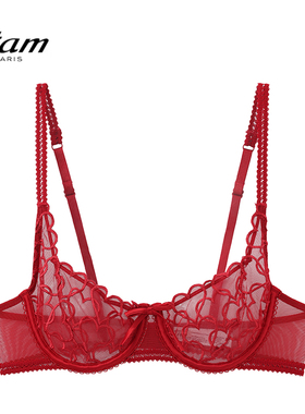 Etam法式超薄内衣性感蕾丝文胸舒适透气无海绵文胸女士W125DI0103