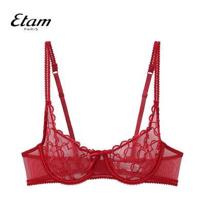 Etam法式超薄内衣性感蕾丝文胸舒适透气无海绵文胸女士W125DI0103