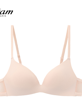 Etam/艾格简约纯色无钢圈内衣女士舒适小胸聚拢文胸W321DI0118