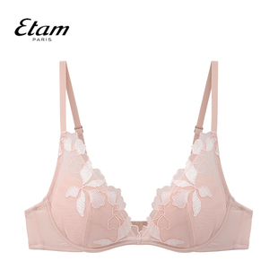 Etam缪斯系列刺绣深V聚拢杯文胸收副乳女士内衣W323DI0105