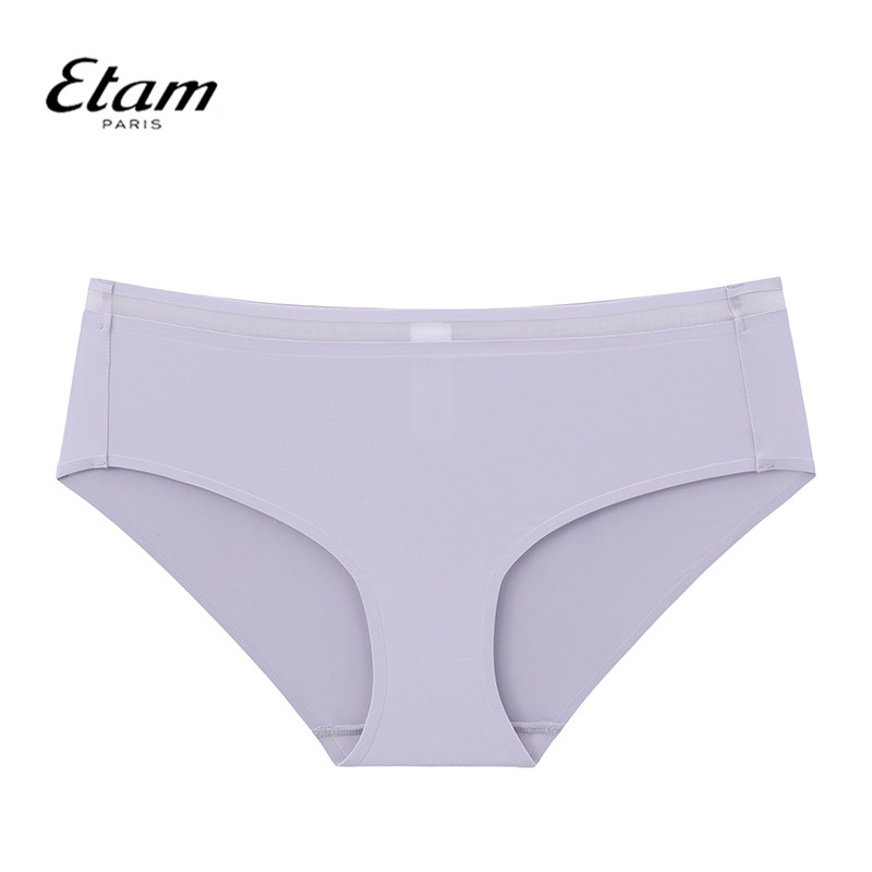 Etam无痕中腰内裤亲肤舒适透气柔软女士内裤简约三角裤W121DI0201图片