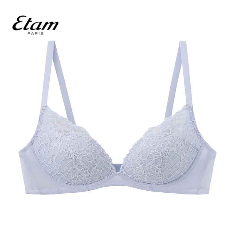 Etam蕾丝花边性感女士舒适文胸小胸聚拢收副乳蕾丝内衣W322DI0102