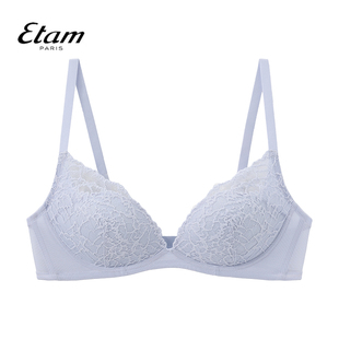 Etam蕾丝花边性感女士舒适文胸小胸聚拢收副乳蕾丝内衣W322DI0102