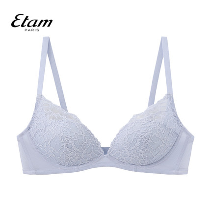 Etam蕾丝花边性感女士舒适文胸小胸聚拢收副乳蕾丝内衣W322DI0102