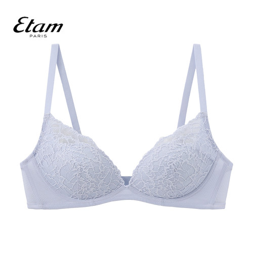 Etam蕾丝花边性感女士舒适文胸小胸聚拢收副乳蕾丝内衣W322DI0102
