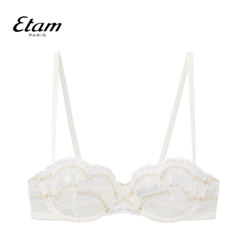 Etam法式刺绣阳台杯单层薄款文胸典雅蕾丝透明内衣女士W125DI0108,女士内衣/男士内衣/家居服,文胸,淘宝优惠券,粉丝福利购,淘宝优惠卷