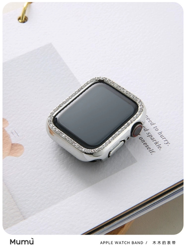 Mumu Elecloplating Diamond Edge подходит для S9 Apple Watch Apple Watchs7/S8/SE2/6/5 Защитный чехол