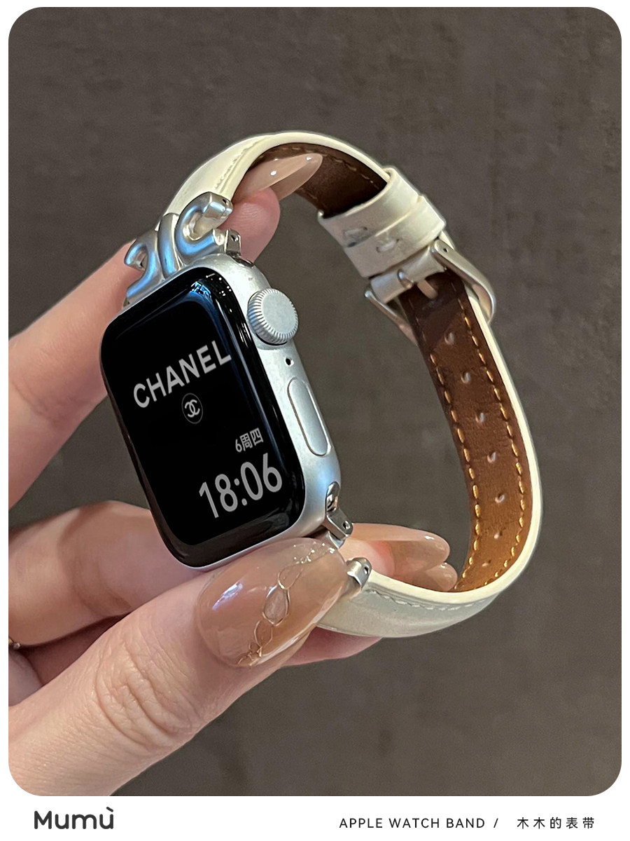 FOR S10 APPLE APPLEWATCH WATCH S9 WHITE SERIES SE2 GENUINE STRAP IWATCH 78 GENERATION