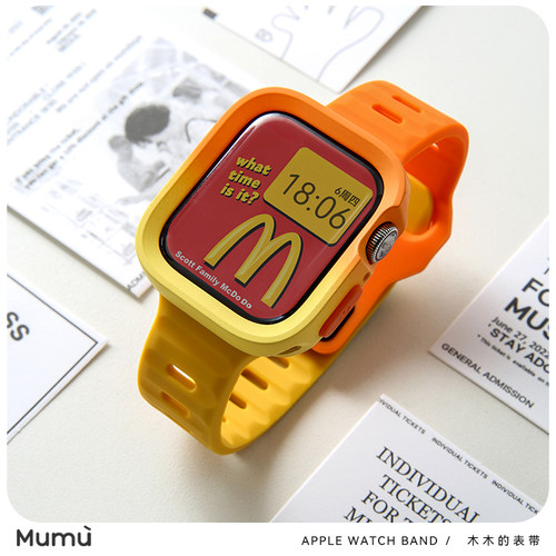 适用于s10苹果applewatch手表带s9原创diy麦门信徒iwatch78代se