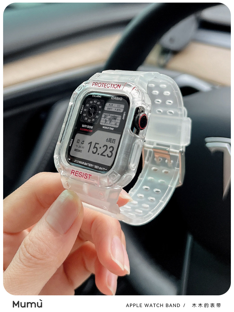 MUMU FOR APPLE APPLEWATCH WATCH S9 SUMMER ALL-INCLUSIVE ARMOR SOFT IWATCH 78 GENERATION SE2