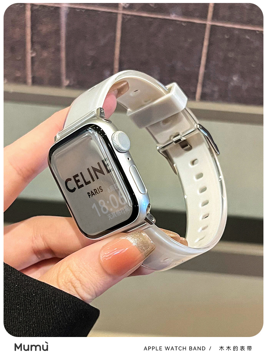 FOR S10 APPLE APPLEWATCH WATCH S9 SUMMER JELLY COLOR SILICONE IWATCH 78 GENERATION SE2