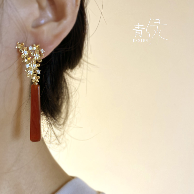 【花烛】高级感精致配饰复古民族国风原创小众新娘耳饰耳钉耳环