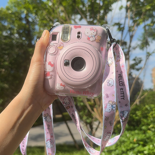 富士拍立得保护壳miniSE/90/40/25/12/11/9/8/7+7s相机配件斜跨绳
