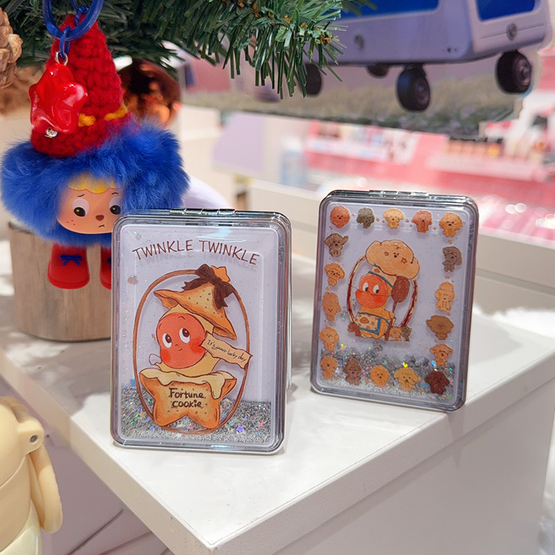 卡通可爱便携化妆镜方形迷你随身镜ins风少女心高颜值闪粉小镜子,家庭/个人清洁工具,随身化妆镜,淘宝优惠券,粉丝福利购,淘宝优惠卷