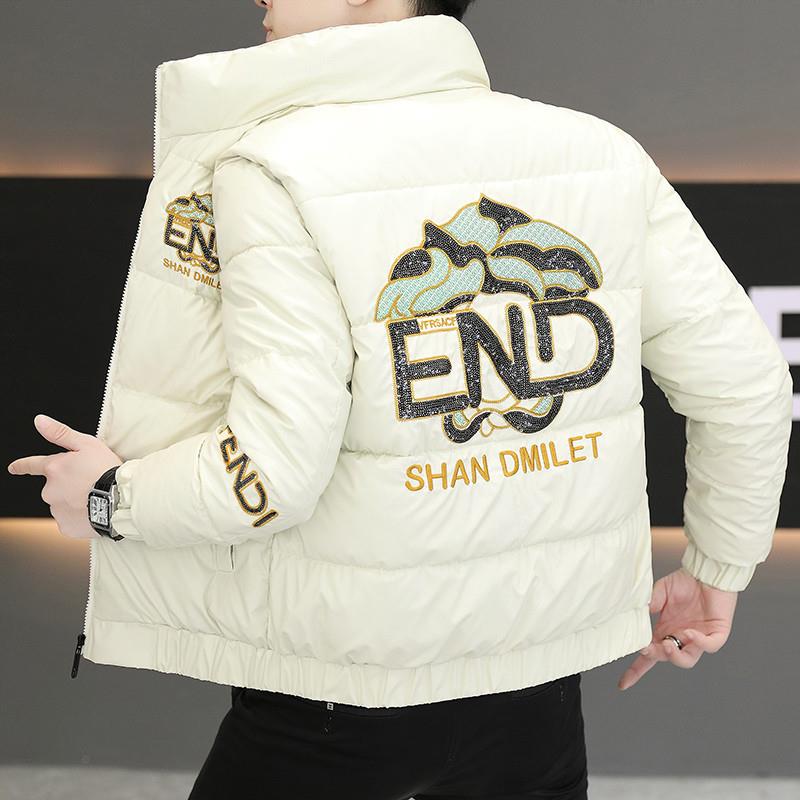 男士棉衣秋冬季韩版修身潮流短款加厚保暖羽绒棉服外套休闲棉袄子