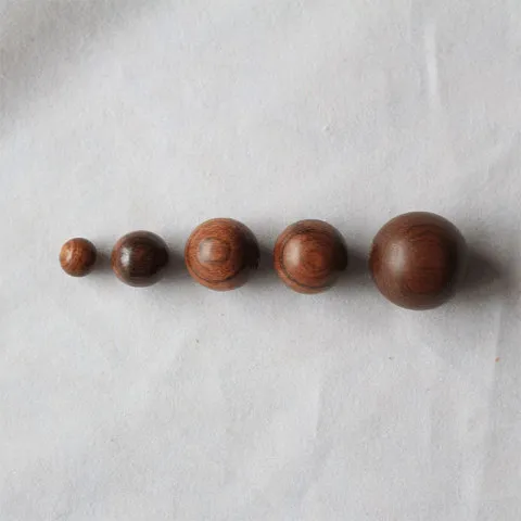手串散珠缅甸圆珠已打孔黑材料花梨木手链佛珠念珠DIY