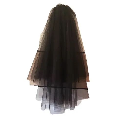 发饰哥特风头饰网纱万圣节蕾丝道具头纱cos暗黑女鬼新娘装扮配饰