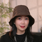 新款 复古褶皱盆帽春秋冬季 休闲百搭渔夫帽气质文艺显脸小帽子女