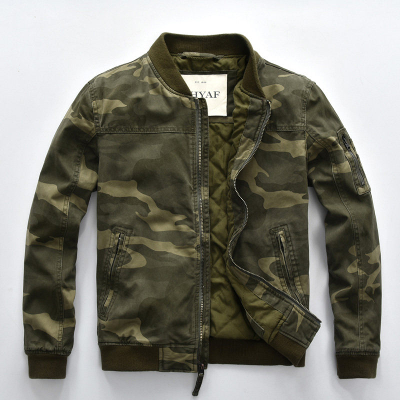 冬季加厚棒球服飞行员棉衣棉服迷彩工装外套休闲男士夹克外套棉袄