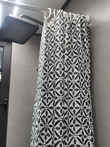 细腻柔软速干涤纶布浴帘隔断帘