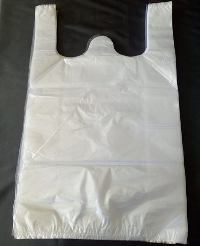 白色塑料袋塑料手提袋提手垃圾袋白色方便袋包装袋背心式垃圾袋袋