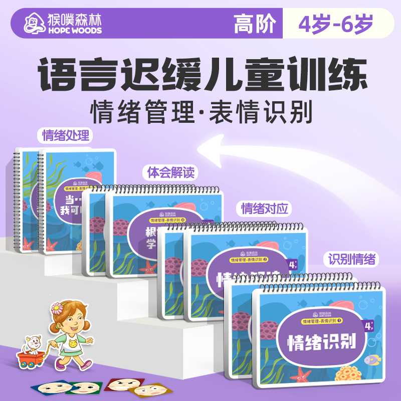 猴噗森林情绪管理表情识别教玩具