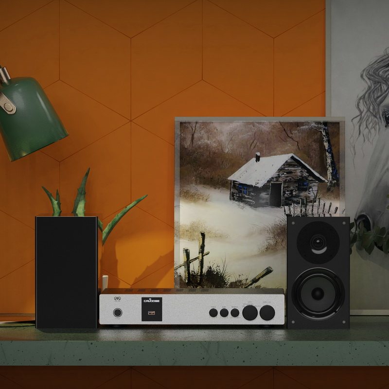 0桌面无损光纤同轴蓝牙大功率hi-fi解码功放cav-260