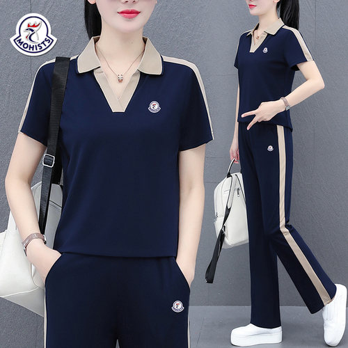 品牌冰丝宽松运动服套装