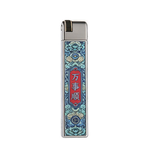 zorro/佐罗Z867夜光上上签煤油打火机窄版纤巧长条新款网红创意