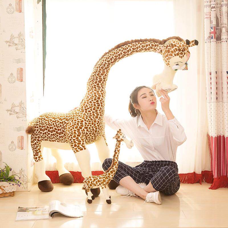 仿真长颈鹿公仔马达加斯加鹿玩偶女生儿童生日礼物小鹿毛绒玩具