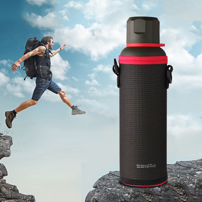 施密特保温杯男士户外保温壶不锈钢便携旅行水壶运动水杯子含壶套